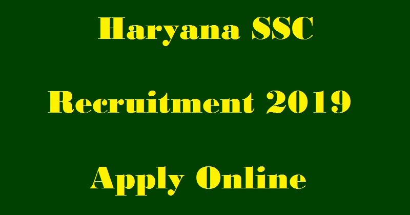 HSSC Jobs 2019 – 1000+ Haryana HSSC Recruitment