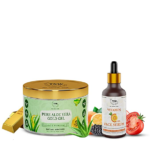 Skin with vitamin c serum