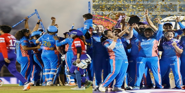 Mumbai Indians defeat the Delhi capitals in WPL 2023 finals by7 wickets