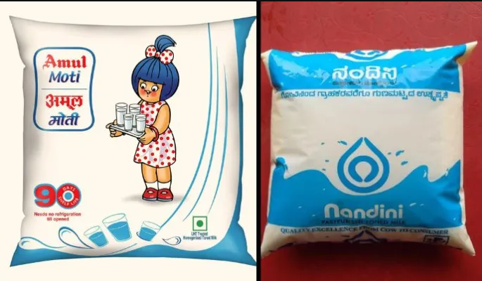 How the controversy between Amul and Nandini occurs