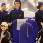 IndiGo air hostesses dance with little girl on Why This Kolaveri Di, watch viral video