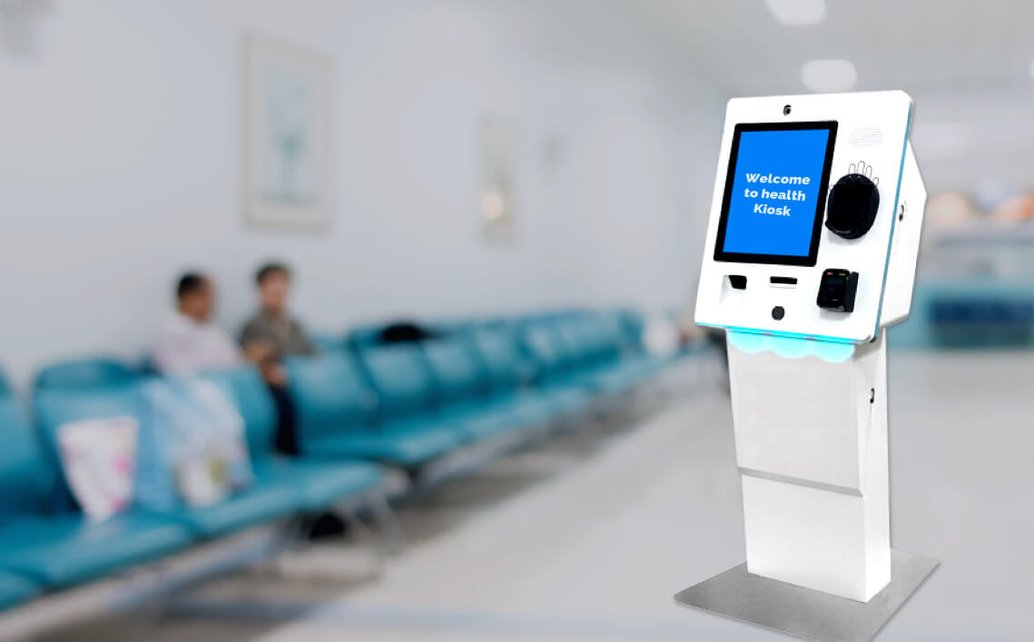 How does the health kiosk help with staffing challenges?