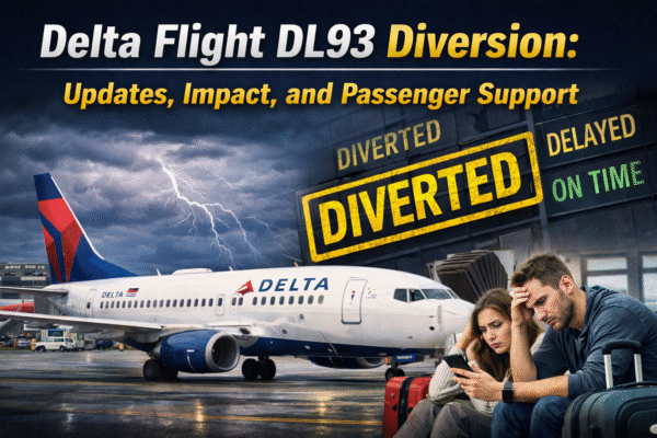 Delta Flight DL93 Diversion