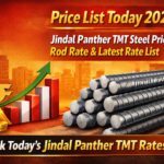 Jindal Panther Price List Today 2026 – Jindal Panther TMT Steel Price, Rod Rate & Latest Rate List