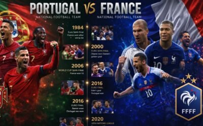 Explore the Portugal vs France football timeline, including historic matches, head-to-head stats, Euro 2016 final, World Cup clashes, and legendary players like Cristiano Ronaldo and Zidane.