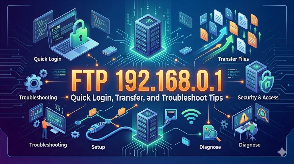 FTP 192.168.0.1 – Quick Login, Transfer, and Troubleshoot Tips