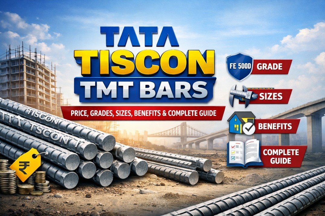 Tata Tiscon TMT Bars: Price, Grades, Sizes, Benefits & Complete Guide