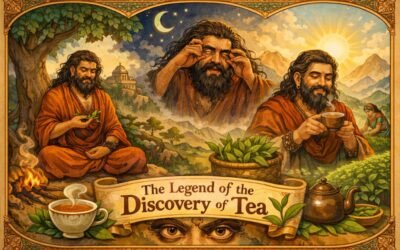 What is the Indian legend about discovery of tea
