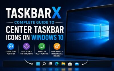 TaskbarX: Complete Guide to Center Taskbar Icons on Windows 10