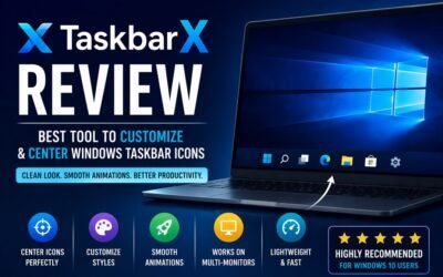 TaskbarX Review: Best Tool to Customize and Center Windows Taskbar Icons