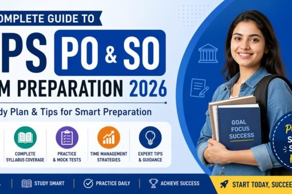 Complete Guide to IBPS PO and SO Exam Preparation 2026 – Study Plan & Tips