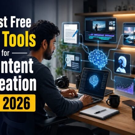 Best free AI tools for content creation including writing video images and research