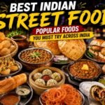 Best Indian street food including golgappa vada pav chole bhature and dosa