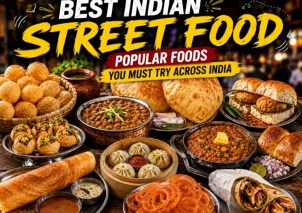 Best Indian street food including golgappa vada pav chole bhature and dosa