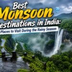 Best monsoon destinations in India with green hills waterfalls and rainy landscapes