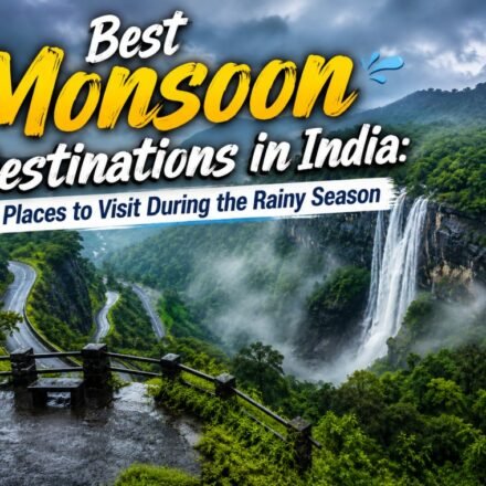 Best monsoon destinations in India with green hills waterfalls and rainy landscapes