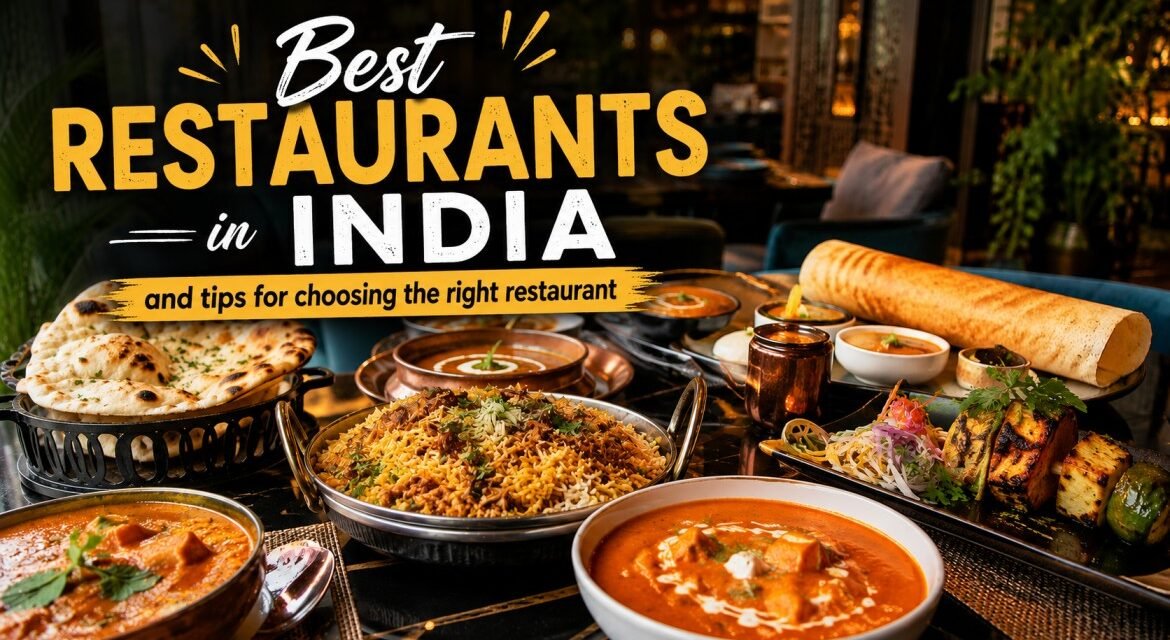 Best restaurants in India and tips for choosing the right restaurant