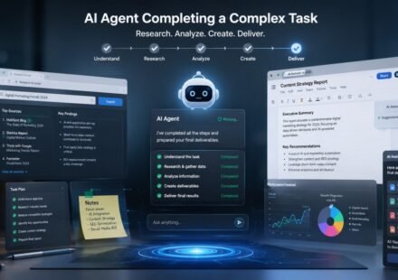 ChatGPT Agent Mode completing a multi-step research task using a virtual browser