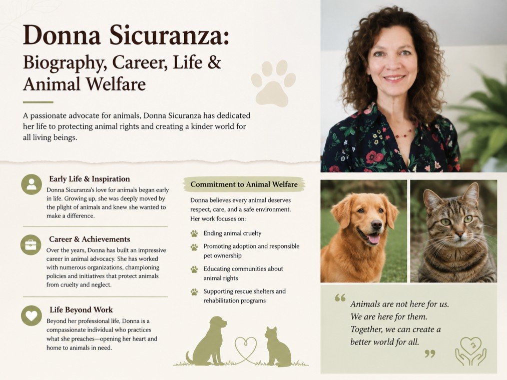 Donna Sicuranza: Biography, Career, Animal Welfare Work & Life