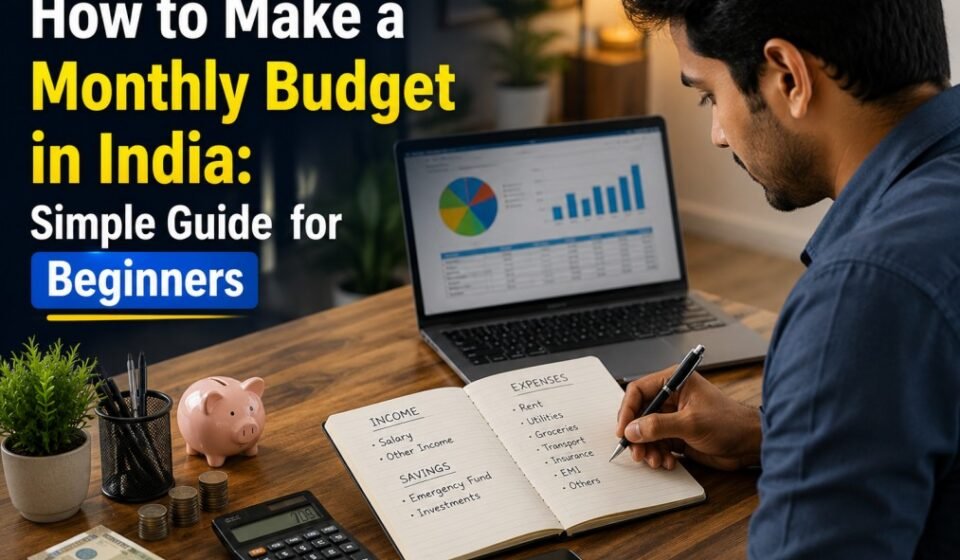 Monthly budget planning in India with income expenses savings and financial goals