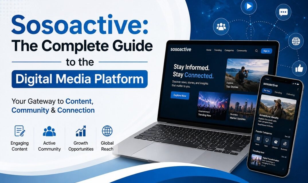Sosoactive digital media platform covering fitness wellness technology and lifestyle