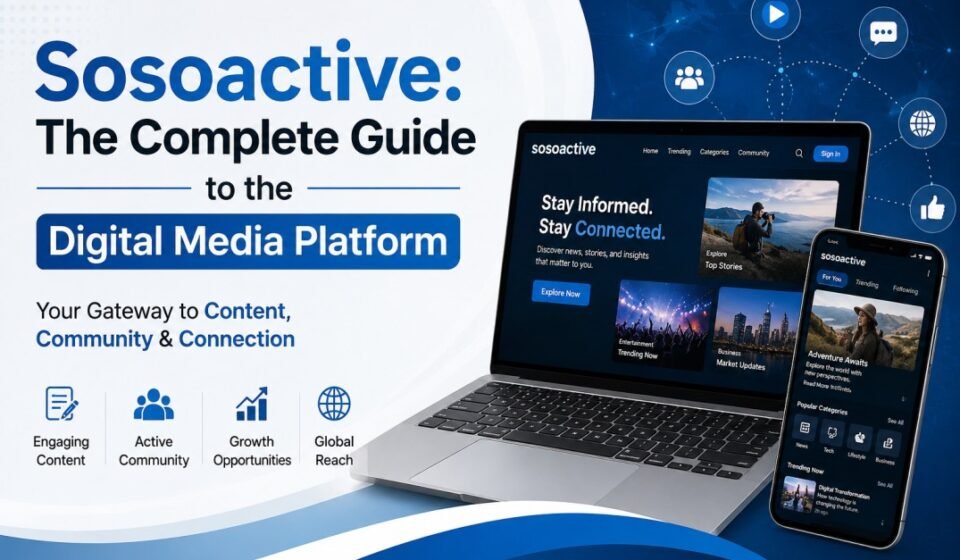 Sosoactive digital media platform covering fitness wellness technology and lifestyle