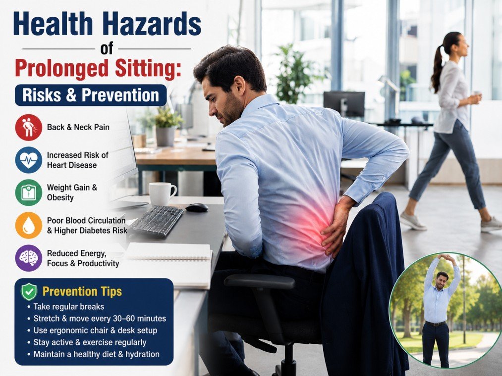 Wellhealthorganic.com- Health Hazards of Prolonged Sitting