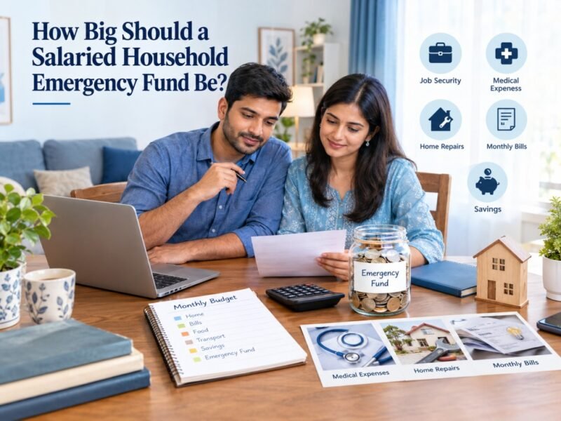 How Big Should a Salaried Household Emergency Fund Be?