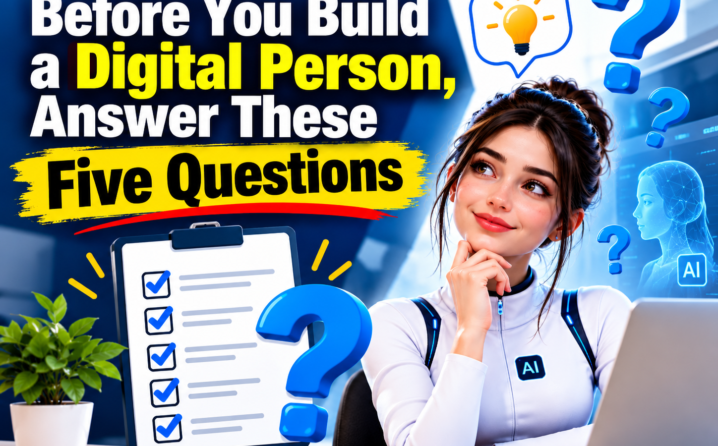 Before You Build a Digital Person, Answer These Five Questions