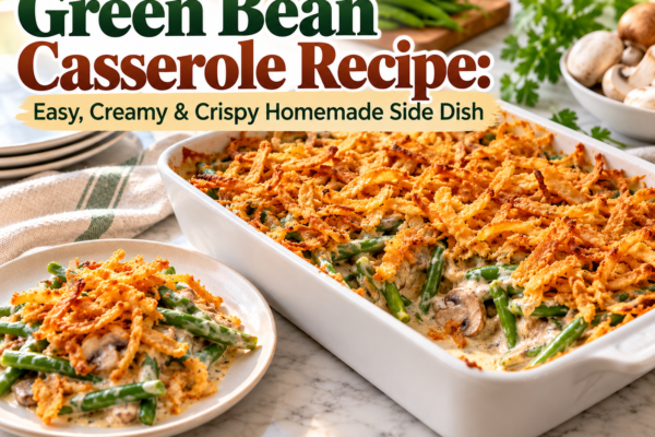 Green Bean Casserole Recipe: Easy, Creamy & Crispy Homemade Side Dish