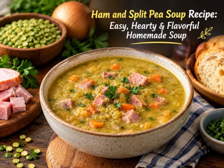 Ham and Split Pea Soup Recipe: Easy, Hearty & Flavorful Homemade Soup