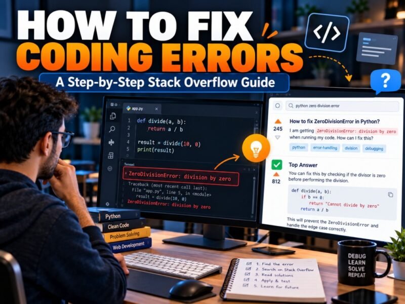 How to Use Stack Overflow to Fix Coding Errors: A Step-by-Step Guide