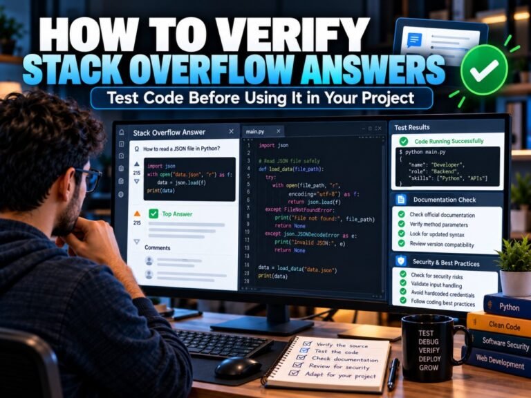 How to Verify Stack Overflow Answers Before Using Code in Your Project