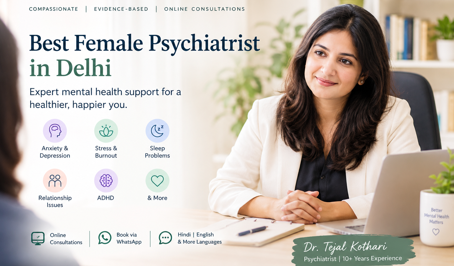 Best Female Psychiatrist in Delhi: How To Find the Right Psychiatrist for Your Mental Health